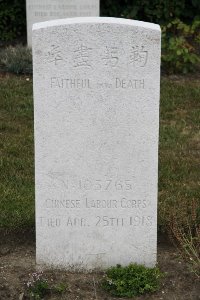 Les Baraques Military Cemetery Sangatte - Hsu Shih Hsien, 